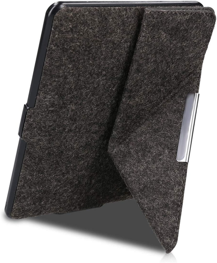 Pouzdro KW Mobile - Origami Felt - KW4690801 - pro Amazon Kindle Paperwhite 1/2/3 - tmavě šedé
