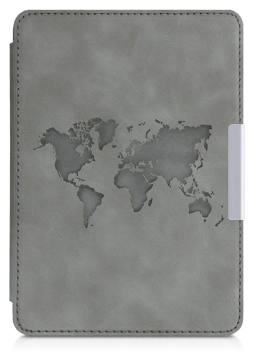 Pouzdro KW Mobile - Travel Outline - KW4897513 - pro Amazon Kindle Paperwhite 4 (2018) - šedé