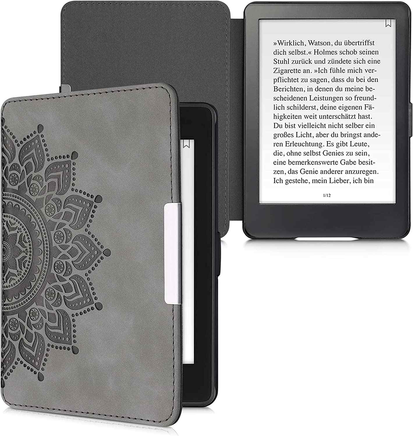 Pouzdro KW Mobile - Rising Sun -  KW4974708 - pro Amazon Kindle Paperwhite 1/2/3 - šedé