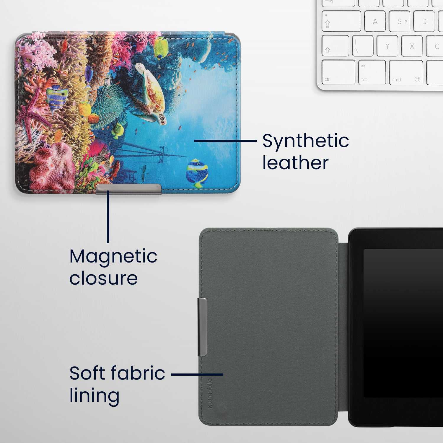 Pouzdro KW Mobile - Underwater - KW5719402 - pro Amazon Kindle Paperwhite 4 (2018) - vícebarevné