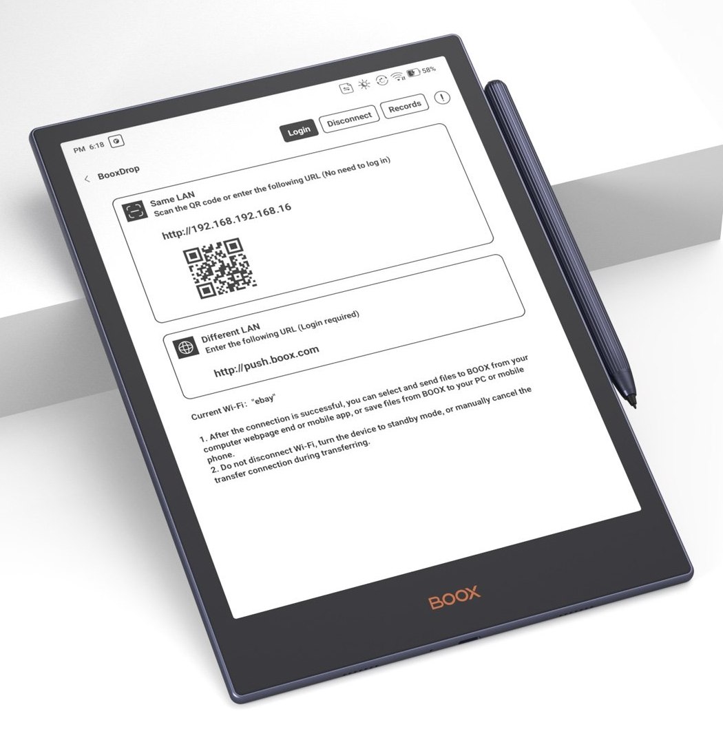 Onyx Boox Note 5 - 10,3" displej, 64 GB, WiFi, BT, audio, android 11, tmavě modrý