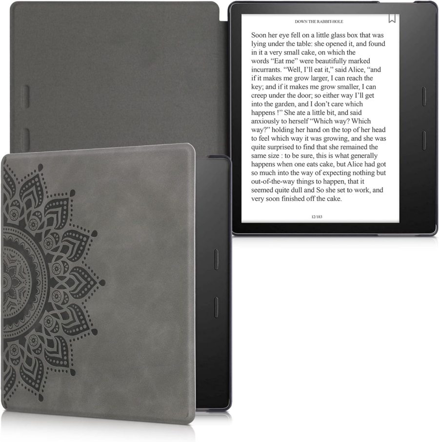 Pouzdro KW Mobile - Rising Sun - KW5697203 - pro Amazon Kindle Oasis 2/3 - šedé