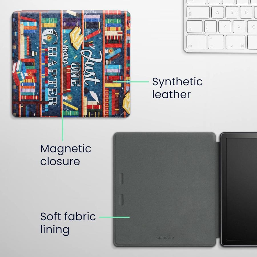 Pouzdro KW Mobile - Library Motto - KW4941707 - pro Amazon Kindle Oasis 2/3 - vícebarevné