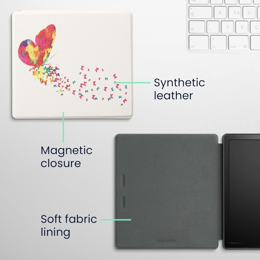 Pouzdro KW Mobile - Butterfly Swarm - KW4941714 - pro Amazon Kindle Oasis 2/3 - vícebarevné