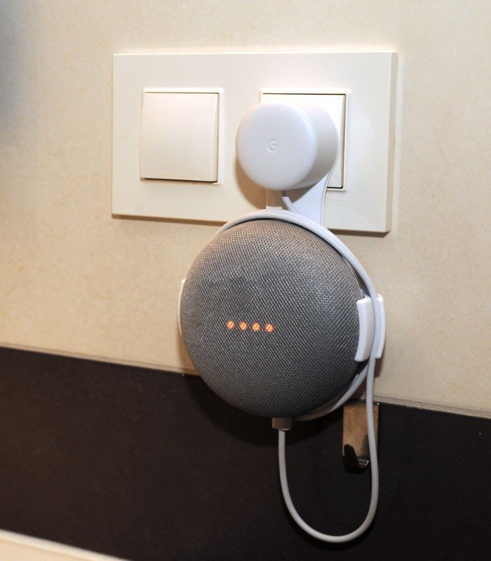 B-SAFE DRŽÁK GOOGLE HOME MINI CHARGER WALL MOUNT, BÍLÝ