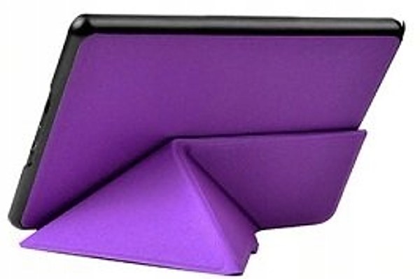 Pouzdro Origami Durable Lock pro Pocketbook 614 / 615 / 624 / 625 / 626 - fialové, stojánek, magnet