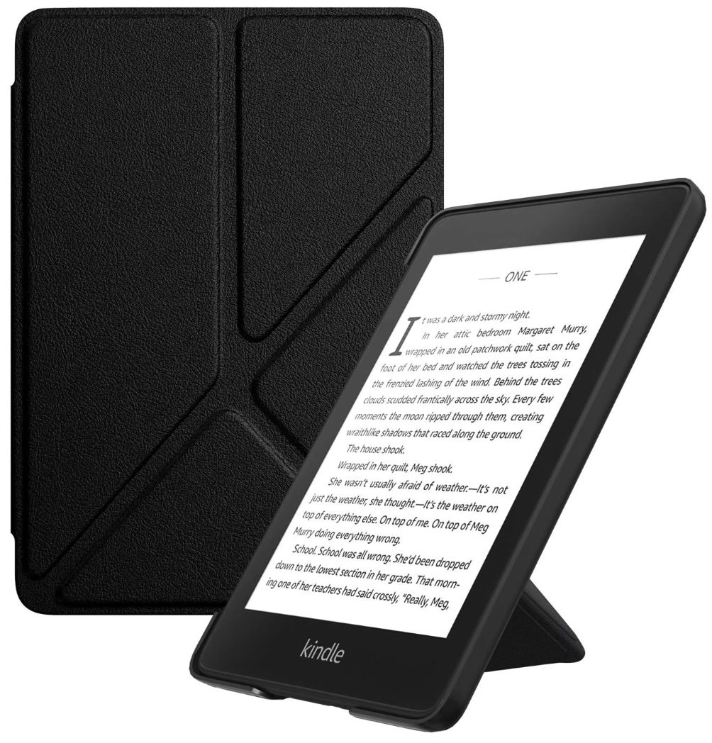 Origami Durable Lock OR42 - pouzdro pro Amazon Kindle Paperwhite 1 / 2 / 3, magnet, stojánek - černé