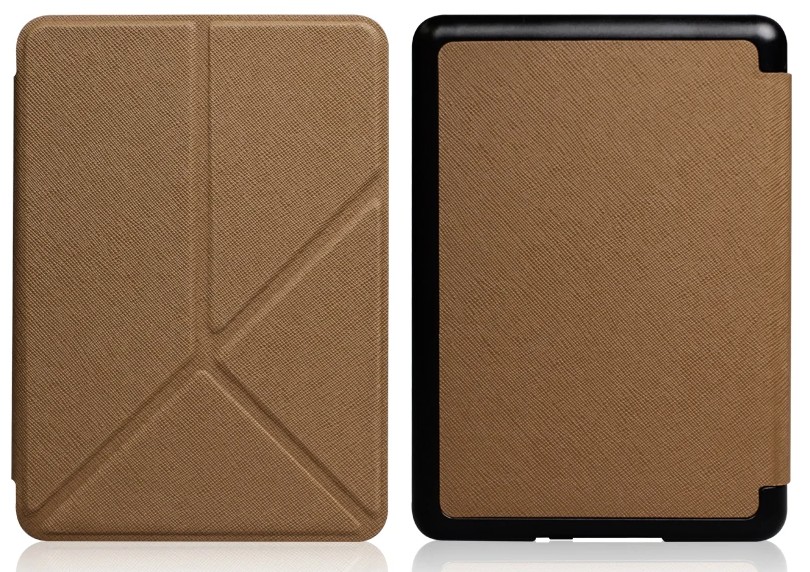 Origami Durable Lock OR43 - pouzdro pro Amazon Kindle Paperwhite 1 / 2 / 3, magnet, stojánek - hnědé