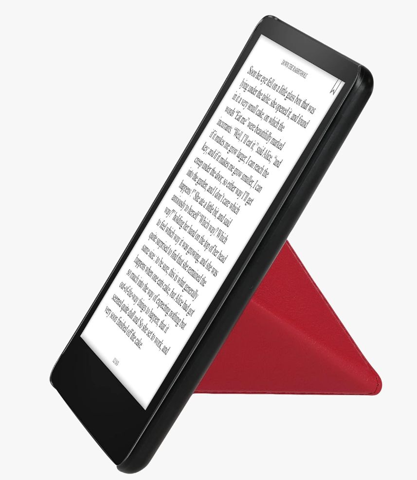 Origami Durable Lock OR45 - pouzdro pro Amazon Kindle Paperwhite 1 / 2 / 3, magnet, stojánek - červené