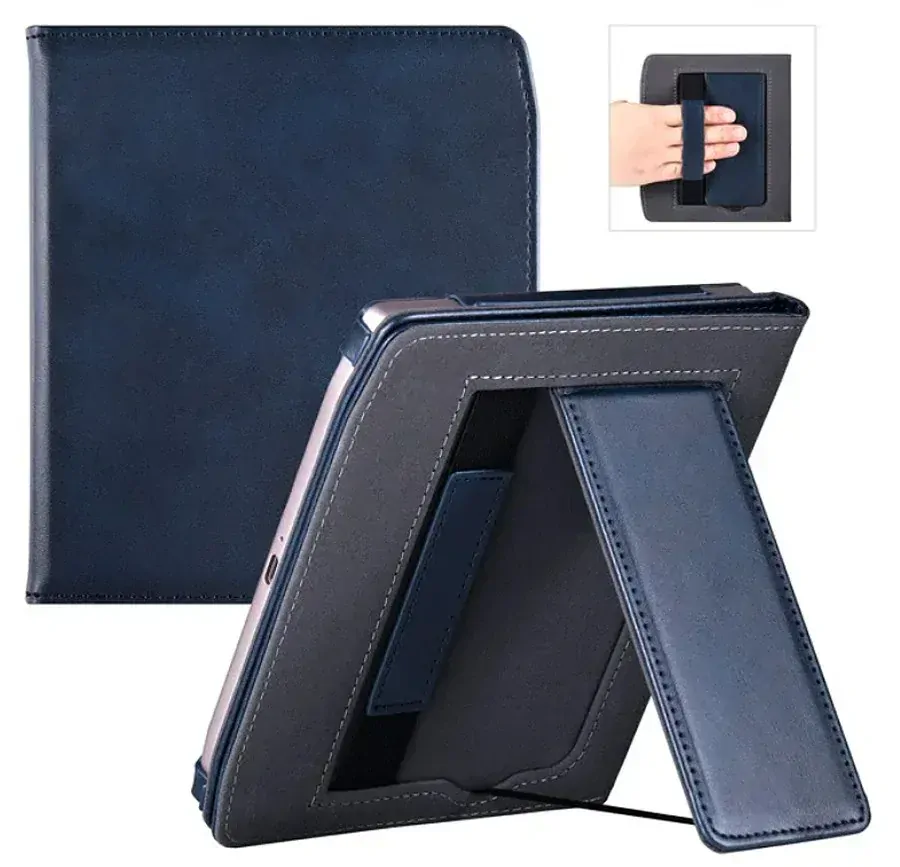 Fortress FT4031 - pouzdro se stojánkem pro Pocketbook 700 Era - tmavě modré, magnet, AutoSleep
