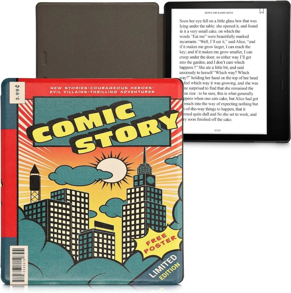 Pouzdro KW Mobile - Comic Story - KW4941726 - pro Amazon Kindle Oasis 2 / 3 - vícebarevné