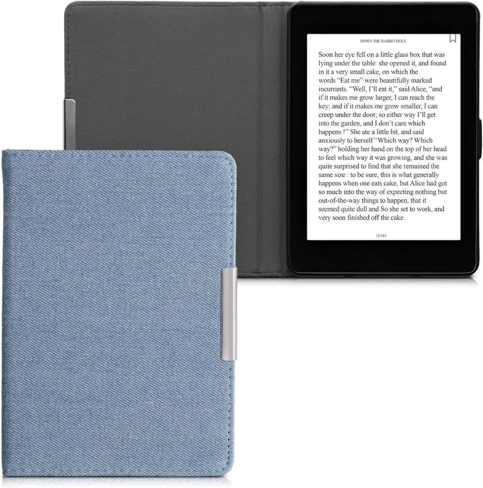 Pouzdro KW Mobile - Textil Light Blue - KW5810723 - pro Amazon Kindle Paperwhite 1/2/3 - světle modré