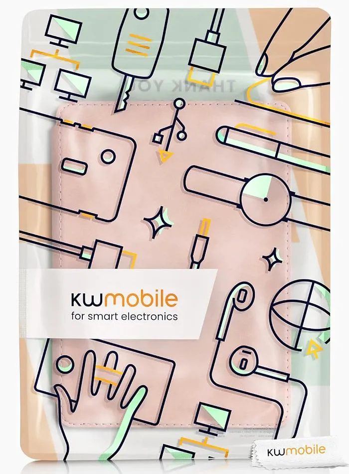 Pouzdro KW Mobile - Flip Peach - KW57159138 - pro Amazon Kindle Paperwhite 5 (2021) - světle oranžové