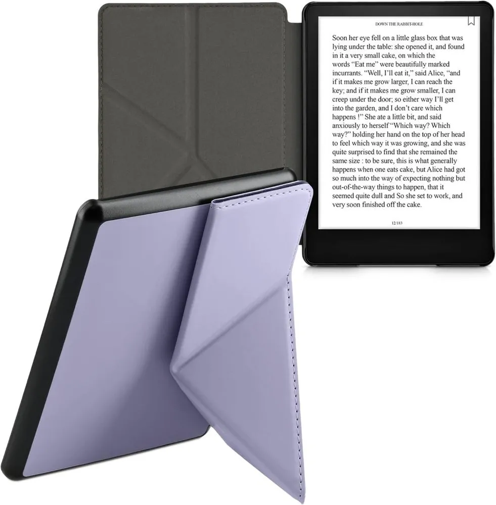 Pouzdro KW Mobile - Origami Lavender Leather - KW57158108 - pro Amazon Kindle Paperwhite 5 (2021) - světle fialové