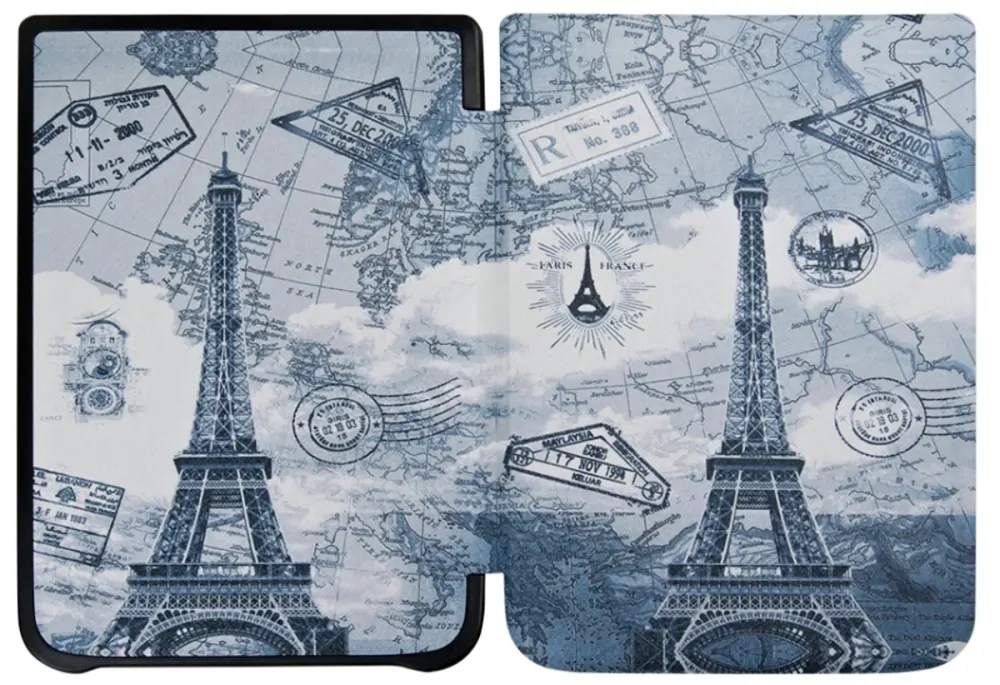 ARMORI TRIMER T019, pouzdro pro Pocketbook 740 InkPad 3 - motiv Paris