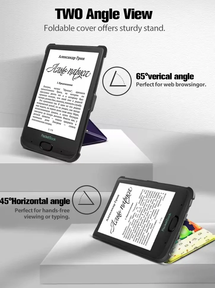 Origami Durable Lock ODL-106 pouzdro pro Pocketbook 616 / 617 / 618 / 627 / 628 / 632 / 633 - motiv Little Prince, stojánek, magnet