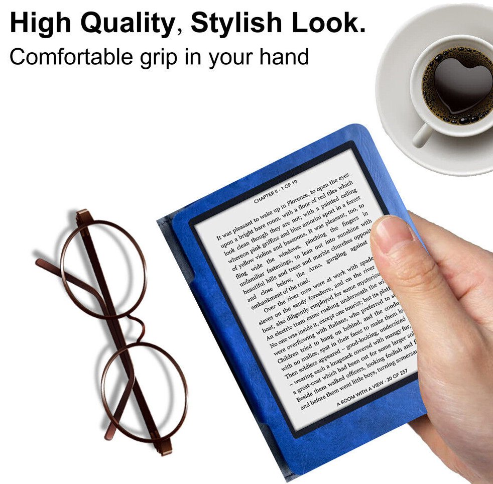 Armori Cutter C087 - univerzální pouzdro pro čtečky Amazon Kindle - Black/Blue - černá, modrá