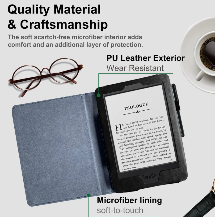 Armori Cutter C090 - univerzální pouzdro pro čtečky Amazon Kindle - Black/Black - černé