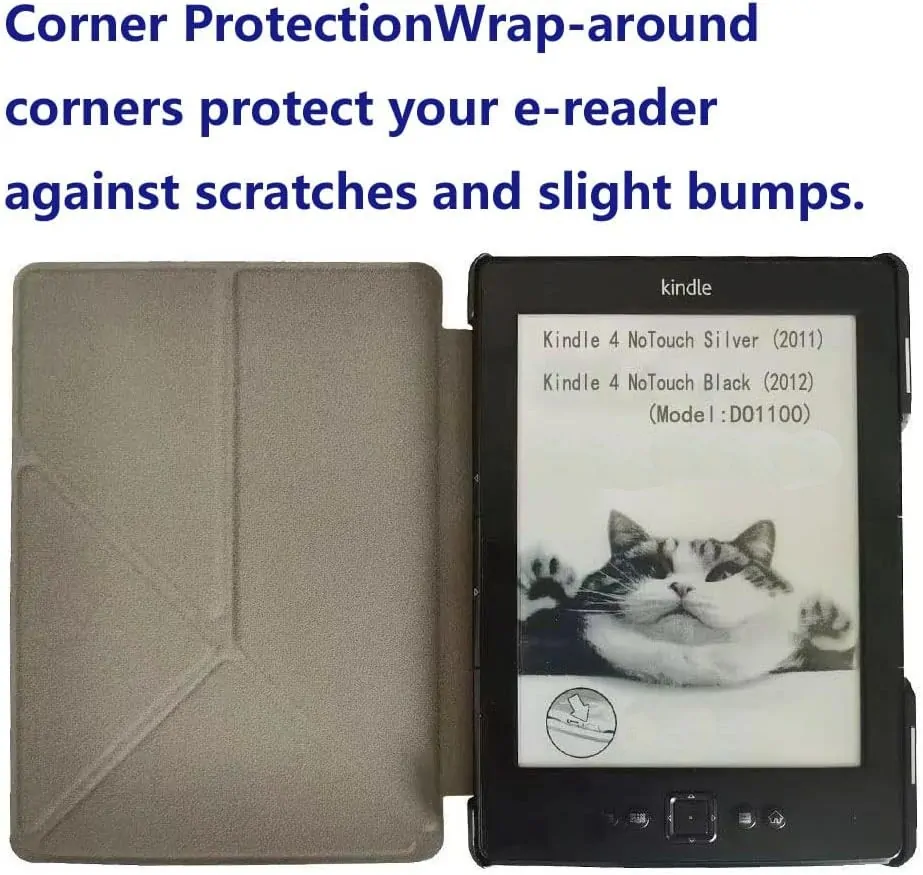 ARMORI STANDER S100, pouzdro se stojánkem Origami pro Amazon Kindle 4/5 - tyrkysové