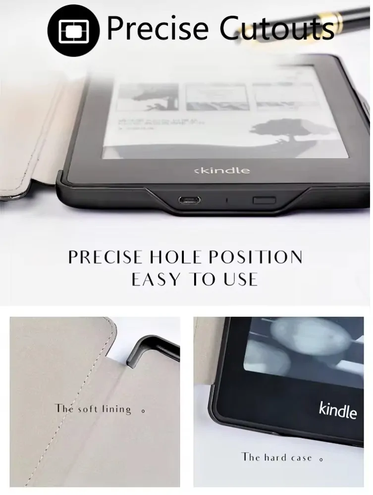 Premium Durable Lock PDL-104, obal na Amazon Kindle Paperwhite 1/2/3 - kapsa, světle modrý