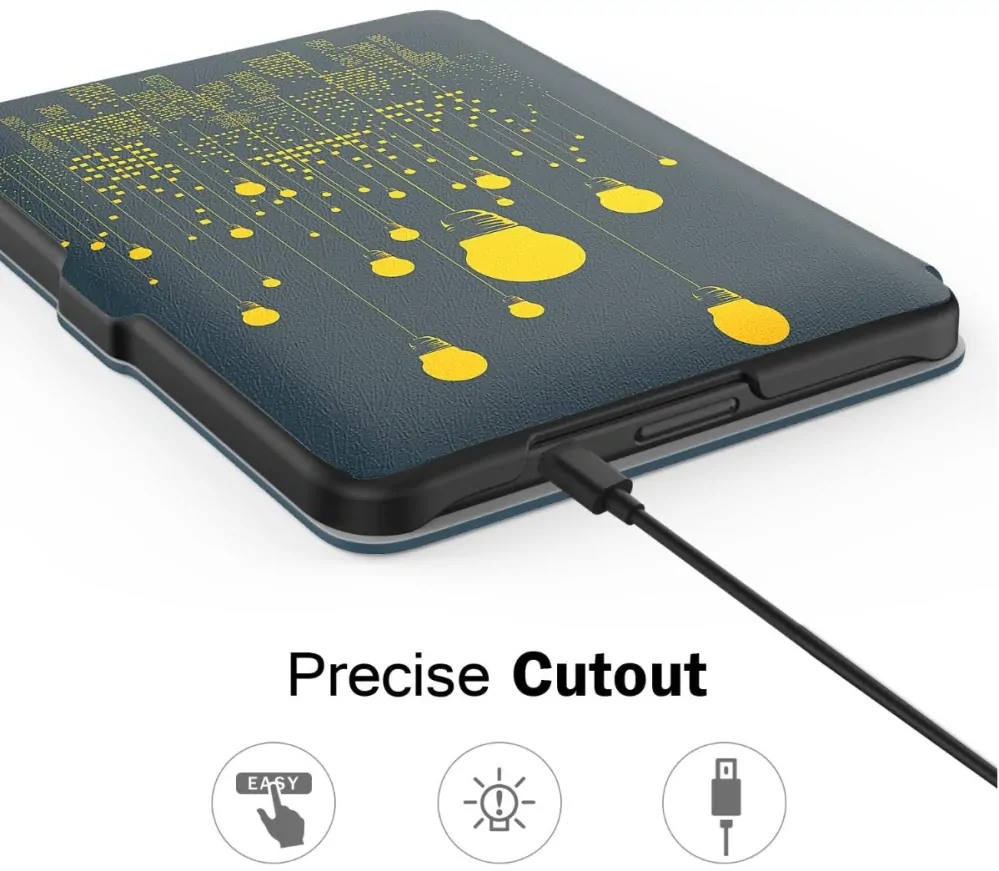 Armori Trimer T133, pouzdro pro Amazon Kindle 6 (7. generace) - magnetické zavírání, AutoSleep, motiv Lights