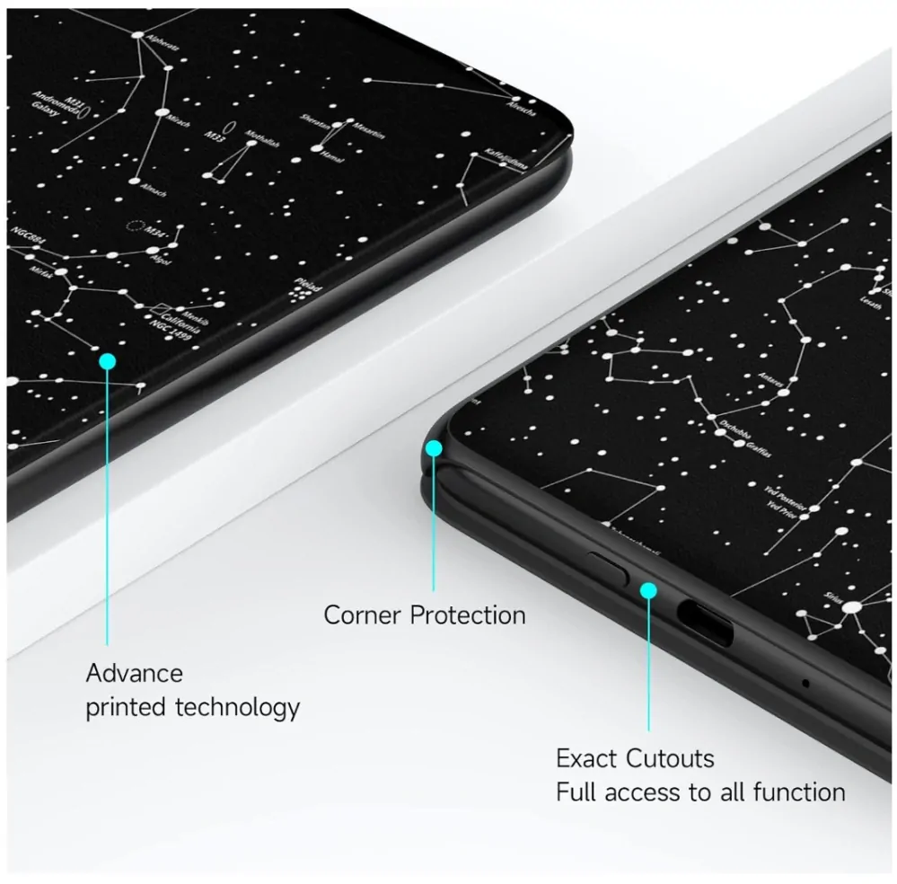 Armori Trimer T139, pouzdro pro Amazon Kindle 6 (7. generace) - magnetické zavírání, AutoSleep, motiv Constellation