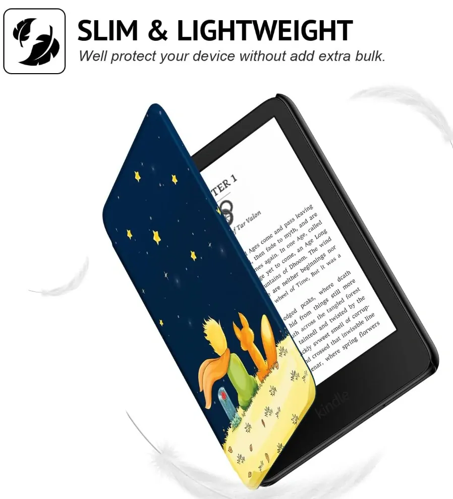 Armori Trimer T143, pouzdro pro Amazon Kindle 8 (2016) - magnetické zavírání, AutoSleep, motiv Little Prince