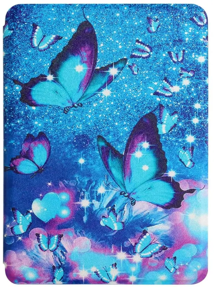 Armori Trimer T176, pouzdro pro Amazon Kindle Paperwhite 5 (2021) - magnetické zavírání, AutoSleep, motiv Blue Butterfly