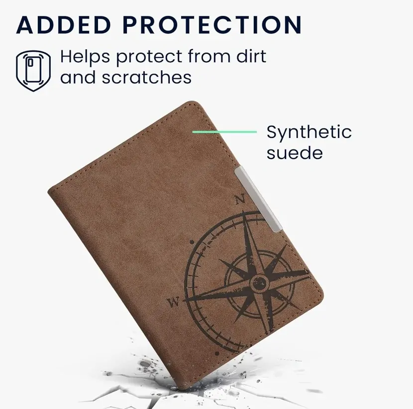 Pouzdro KW Mobile - Navigational Compass - KW5492401 - pro Amazon Kindle Paperwhite 4 (2018) - hnědé