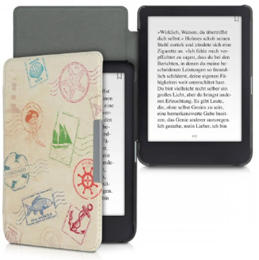 Pouzdro KW Mobile - Stamp Mark - KW4664427 - pro Amazon Kindle Paperwhite 4 (2018) - vícebarevné