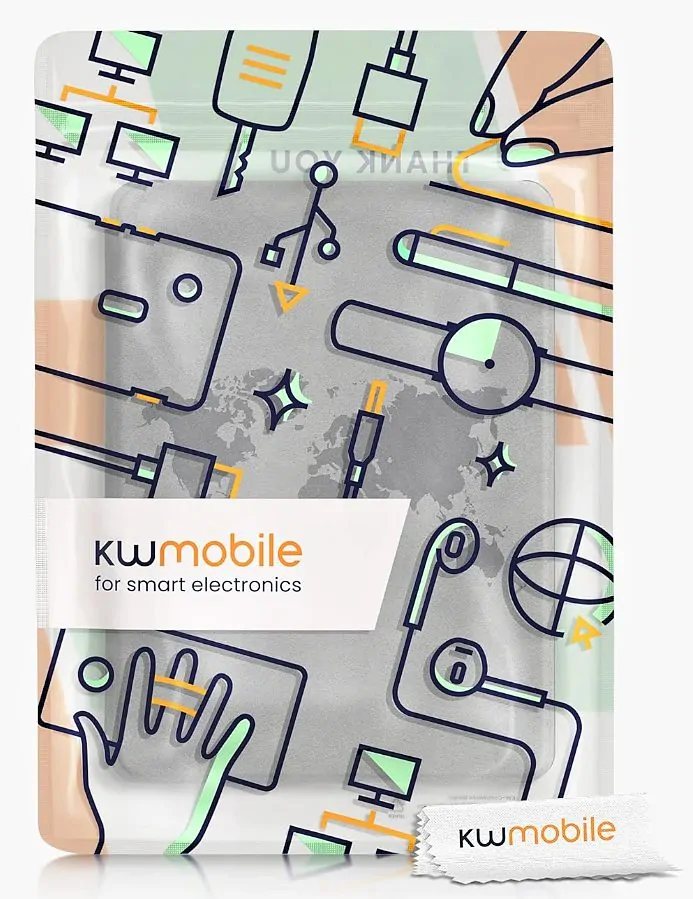 Pouzdro KW Mobile - Travel Outline - KW5625807 - pro Amazon Kindle Paperwhite 5 (2021) - šedé