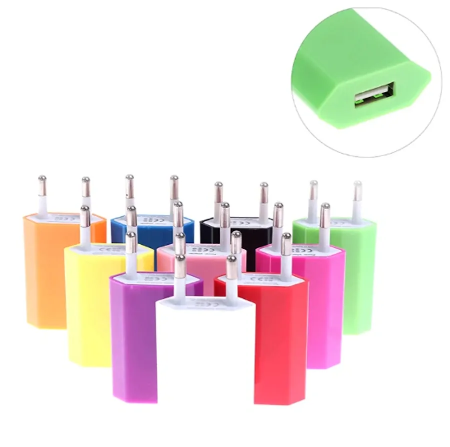 USB síťový adaptér - AR-1002 - Univerzální nabíječka, 5V/1A - zelená