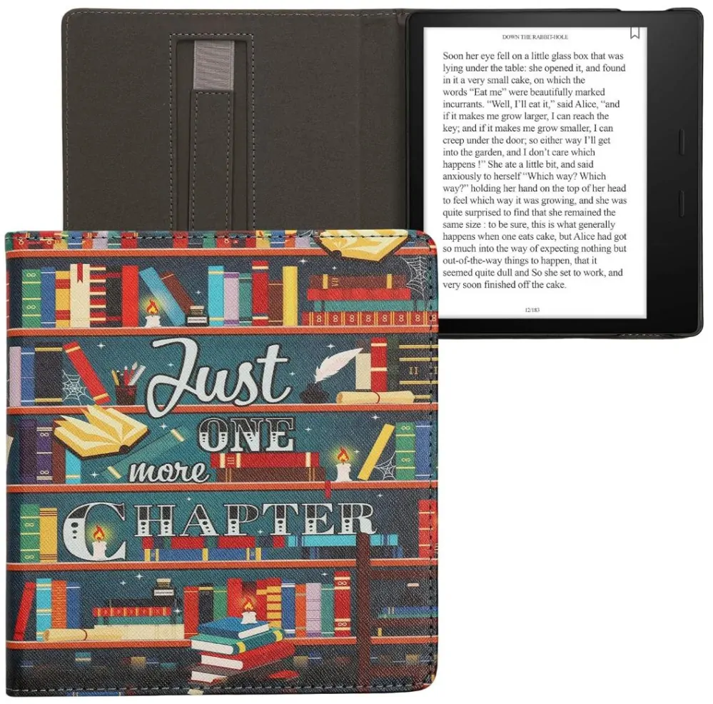 Pouzdro KW Mobile - Library Motto - KW5784904 - pro Amazon Kindle Oasis 2/3 - vícebarevné