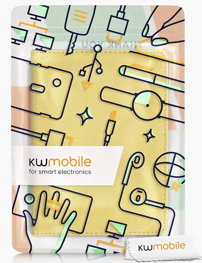 Pouzdro KW Mobile - Textil Yellow - KW5716006 - pro Amazon Kindle Paperwhite 5 (2021) - žluté
