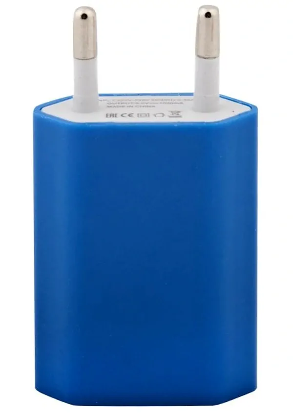USB síťový adaptér - AR-1006 - Univerzální nabíječka, 5V/1A - modrá