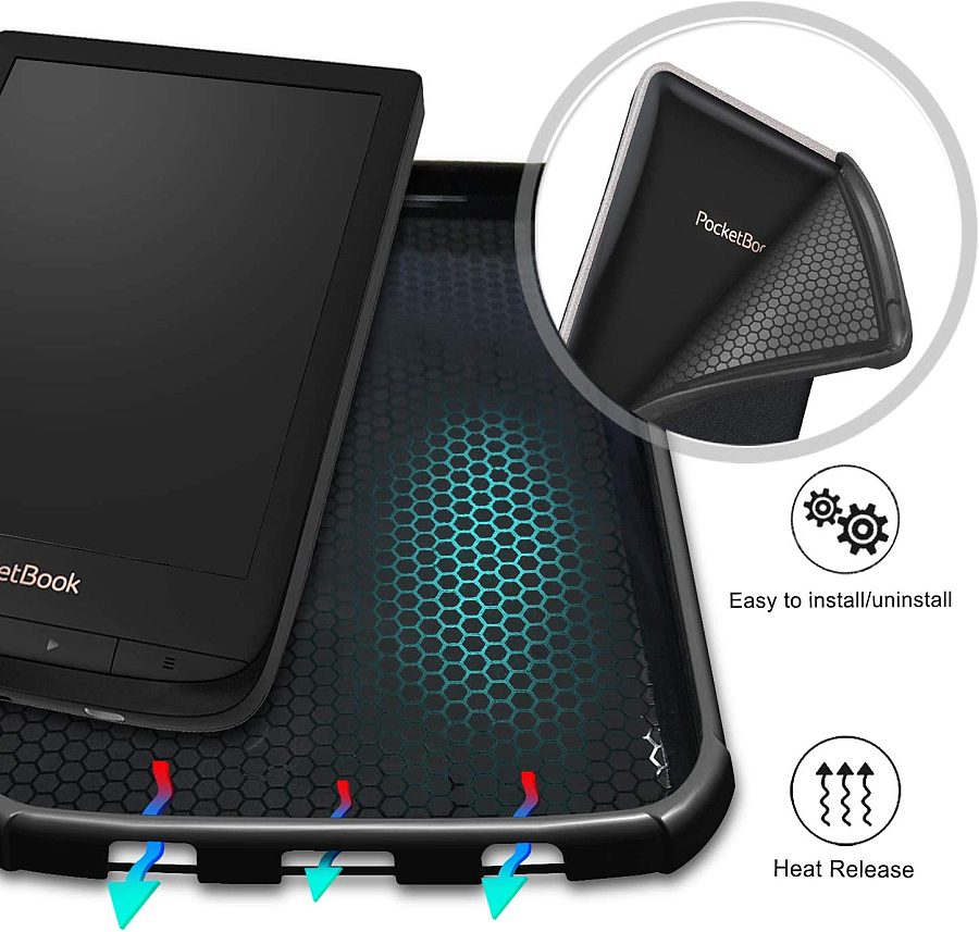 Pouzdro Durable Lock PB-02 pro Pocketbook 616 / 617 / 618 / 627 / 628 / 632 / 633 - motiv Paris