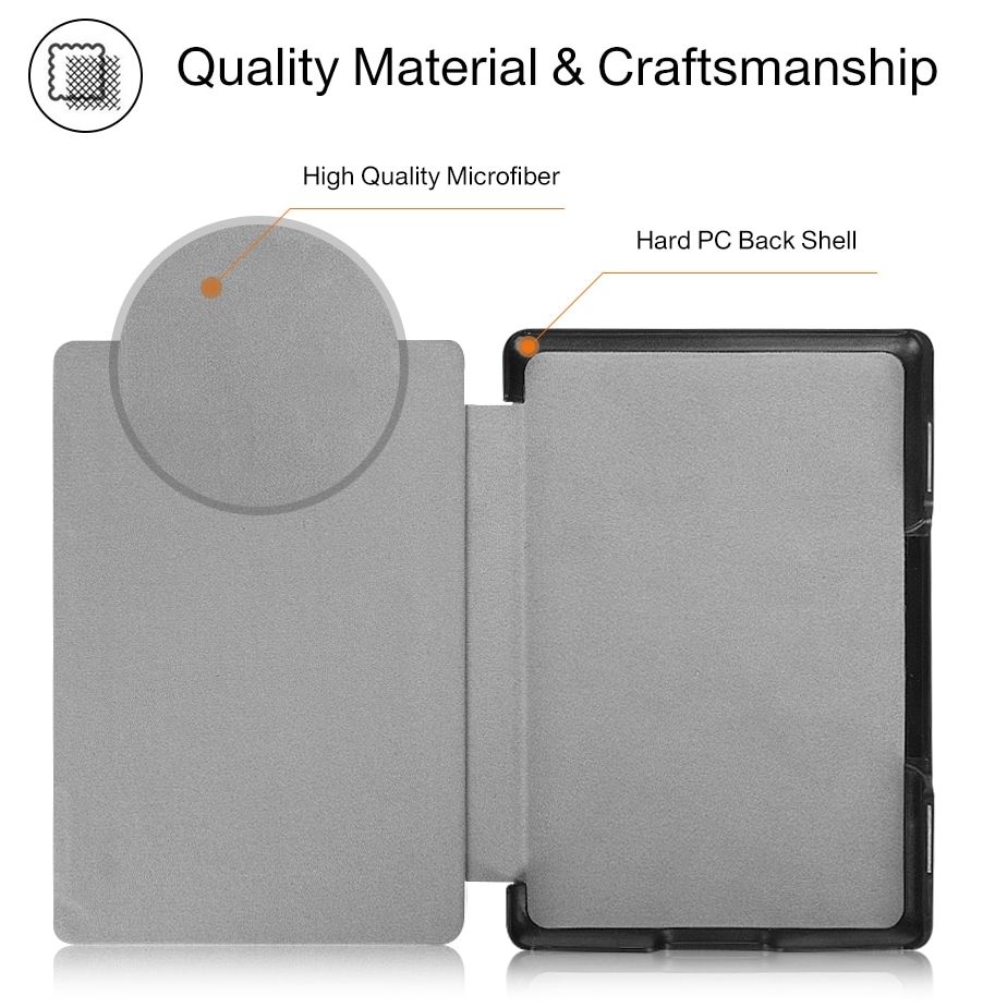 Pouzdro Durable Lock K45-06 pro Amazon Kindle 4/5 - fialové