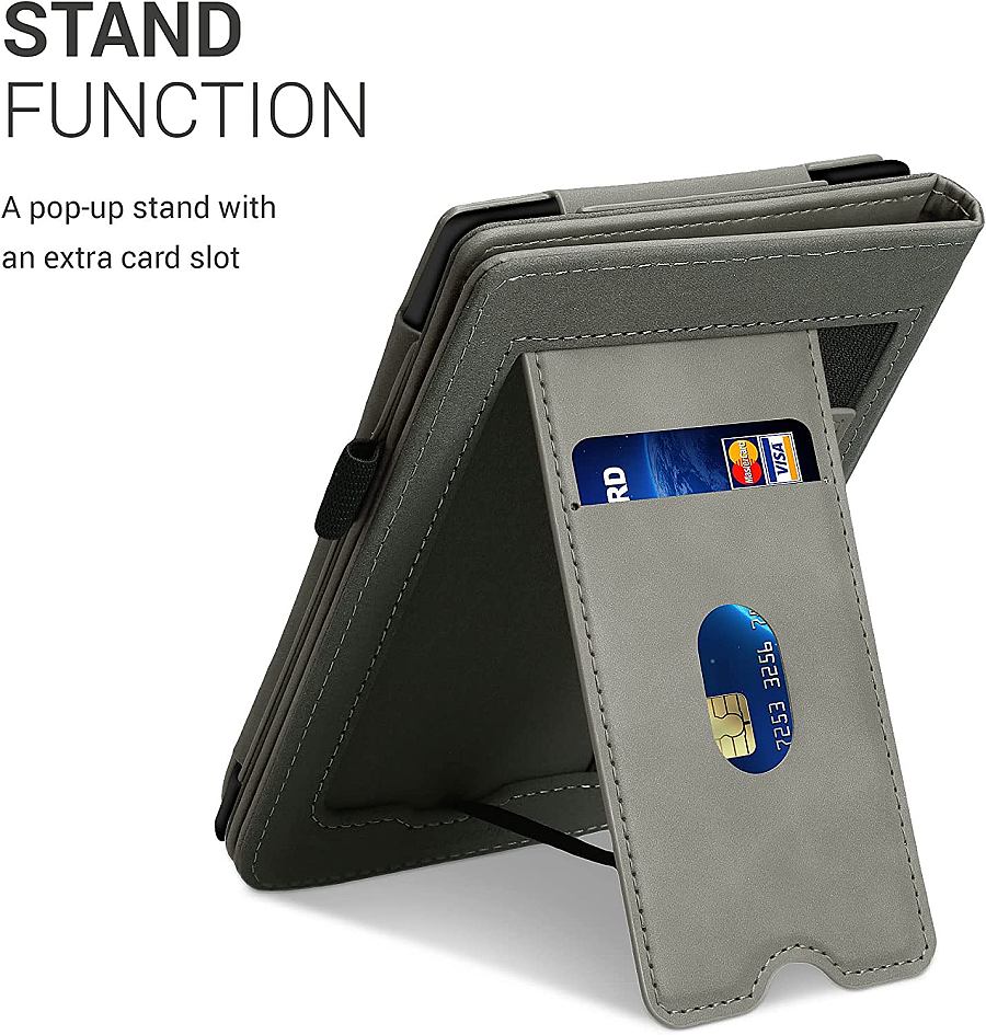 Pouzdro KW Mobile - Brushed Heart - KW5481704 - pro Pocketbook 616/617/627/628/632/633 - šedé