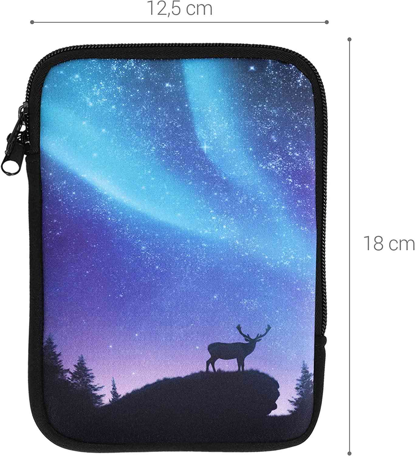 Pouzdro KW Mobile Aurora - KW5033504 - Univerzální pouzdro pro čtečky 6" - černé, modré