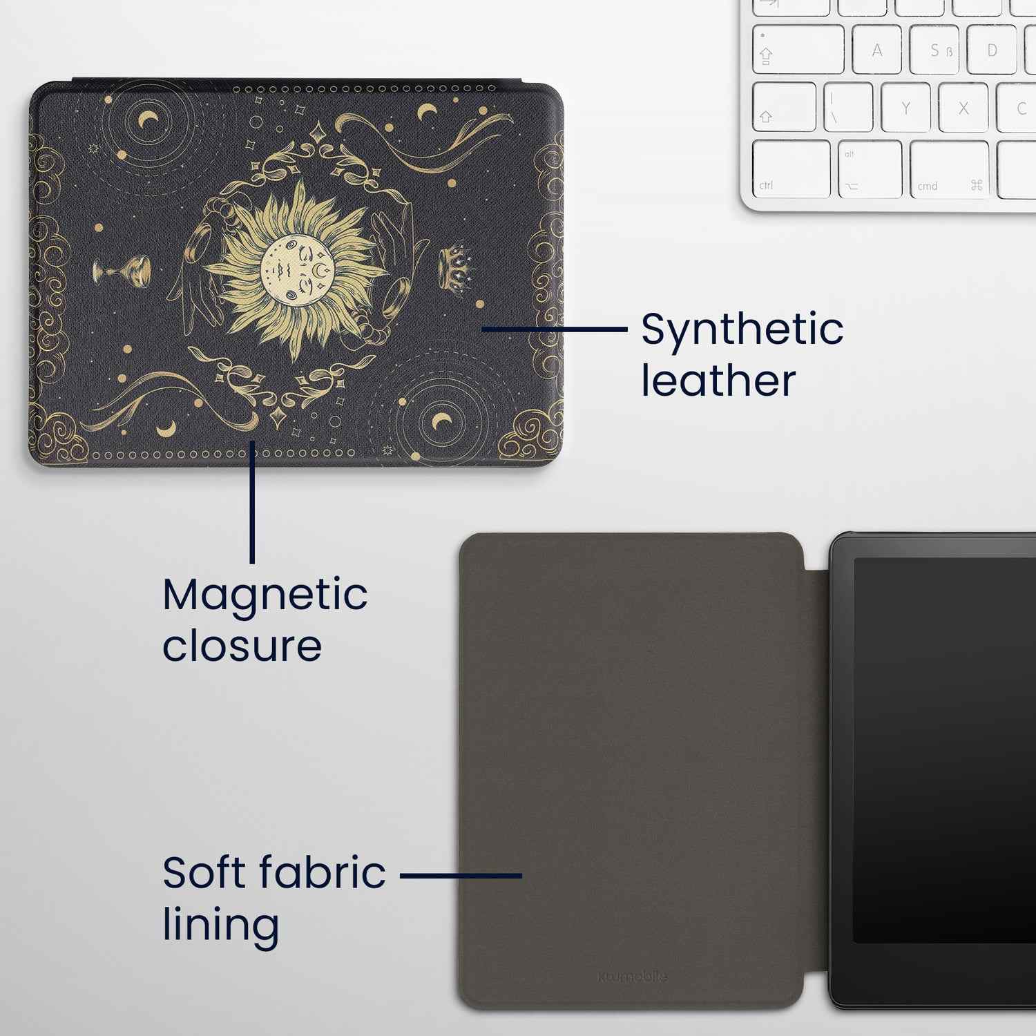 Pouzdro KW Mobile - Tarot Card - KW5625669 - pro Amazon Kindle Paperwhite 5 (2021) - vícebarevné