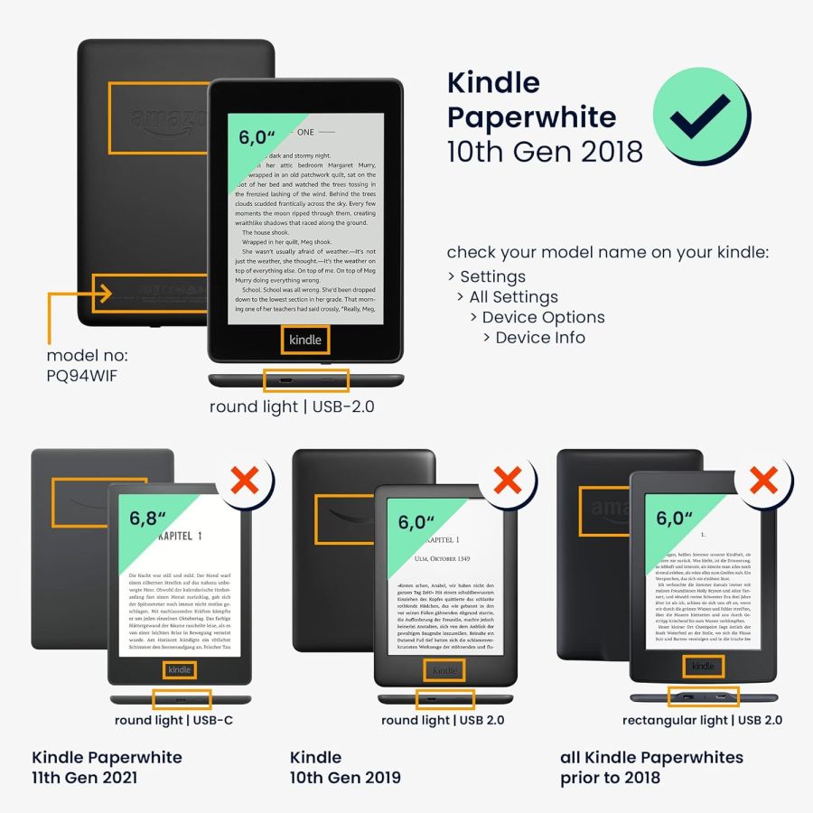 Pouzdro KW Mobile - Traditional Chinese - KW4664440 - pro Amazon Kindle Paperwhite 4 (2018) - vícebarevné
