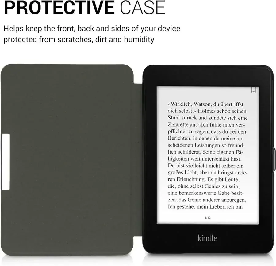 Pouzdro KW Mobile - Meow Meow - KW4897514 - pro Amazon Kindle Paperwhite 4 (2018) - šedé