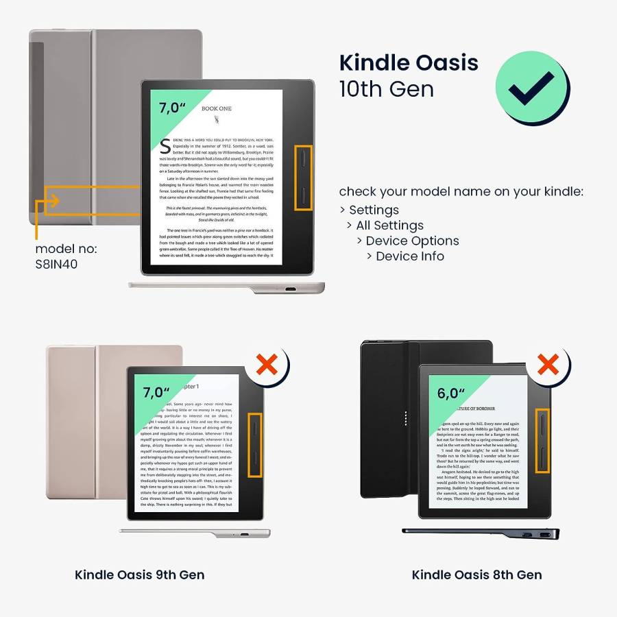 Pouzdro KW Mobile - Brushed Heart - KW4941808 - pro Amazon Kindle Oasis 2/3 - červené