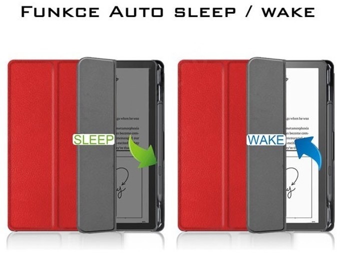 Pouzdro B-Safe Stand 3453 na Amazon Kindle Scribe - červené