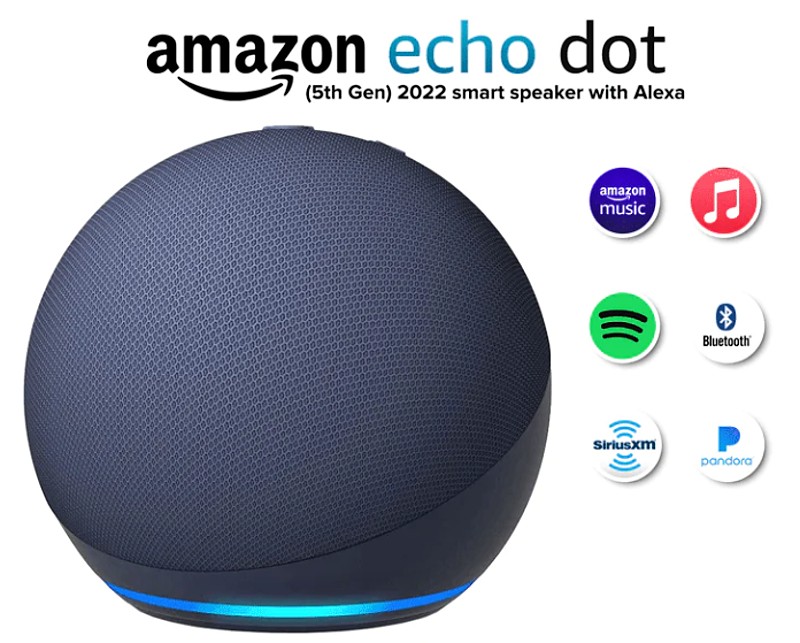 Amazon Echo DOT 2022 (5. generace) - hlasový asistent - Deep Sea Blue (modrý)