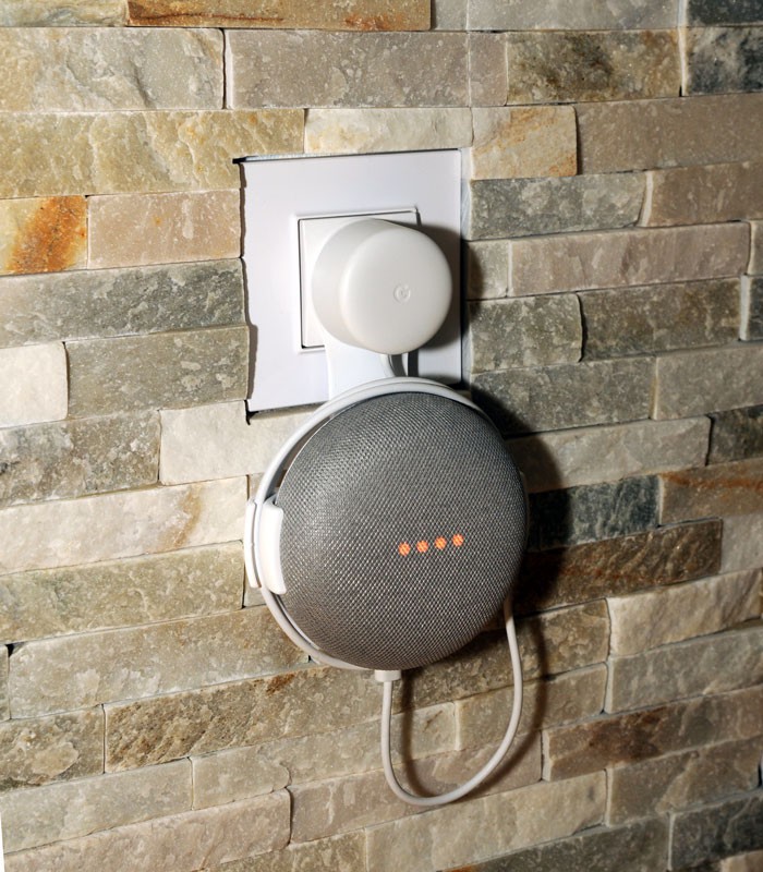 B-SAFE DRŽÁK GOOGLE HOME MINI CHARGER WALL MOUNT, BÍLÝ