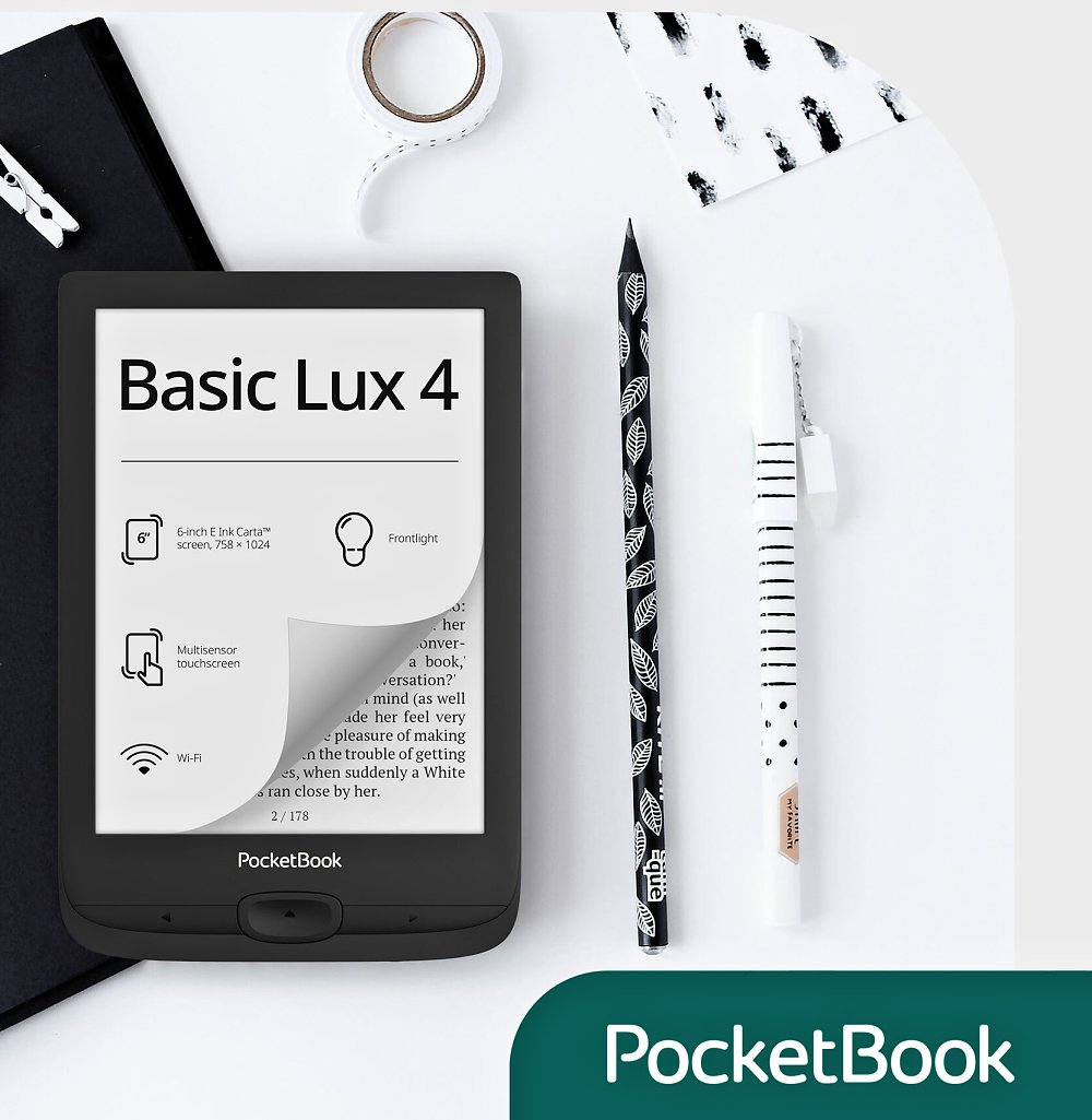 PocketBook 618 Basic 4 - 8GB, WiFi, černý
