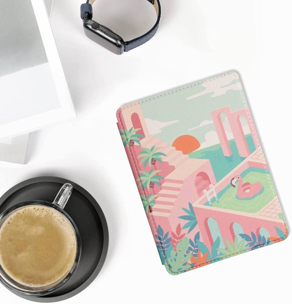 Pouzdro KW Mobile - Summer Vibes - KW5781009 - pro Amazon Kindle Paperwhite 5 (2021) - vícebarevné, kapsa na ruku