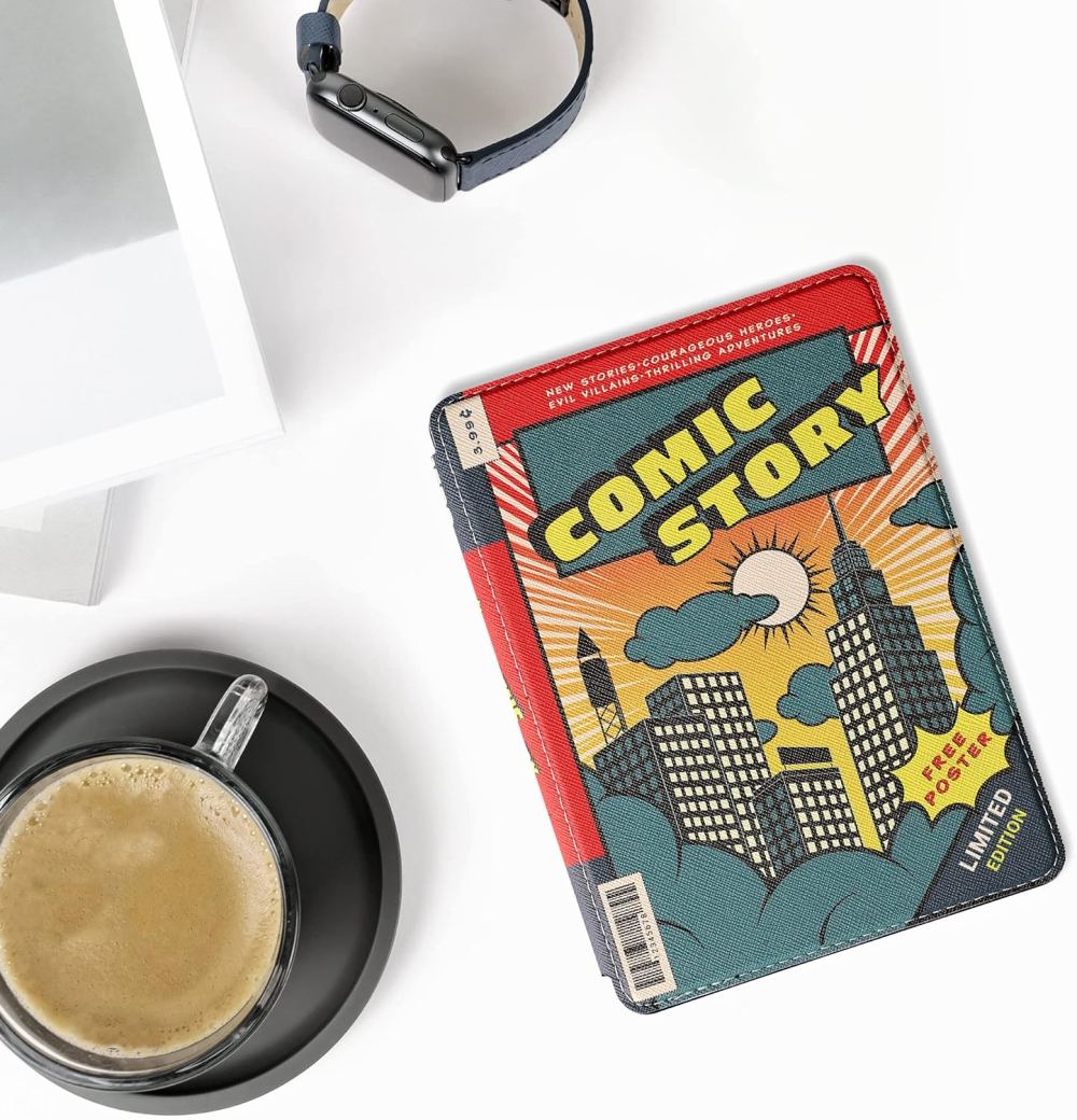 Pouzdro KW Mobile - Comic Story - KW5781008 - pro Amazon Kindle Paperwhite 5 (2021) - vícebarevné