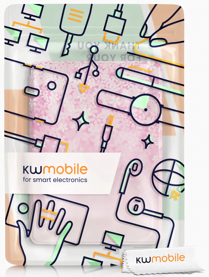 Pouzdro KW Mobile - Pink Flowers - KW5625658 - pro Amazon Kindle Paperwhite 5 (2021) - vícebarevné